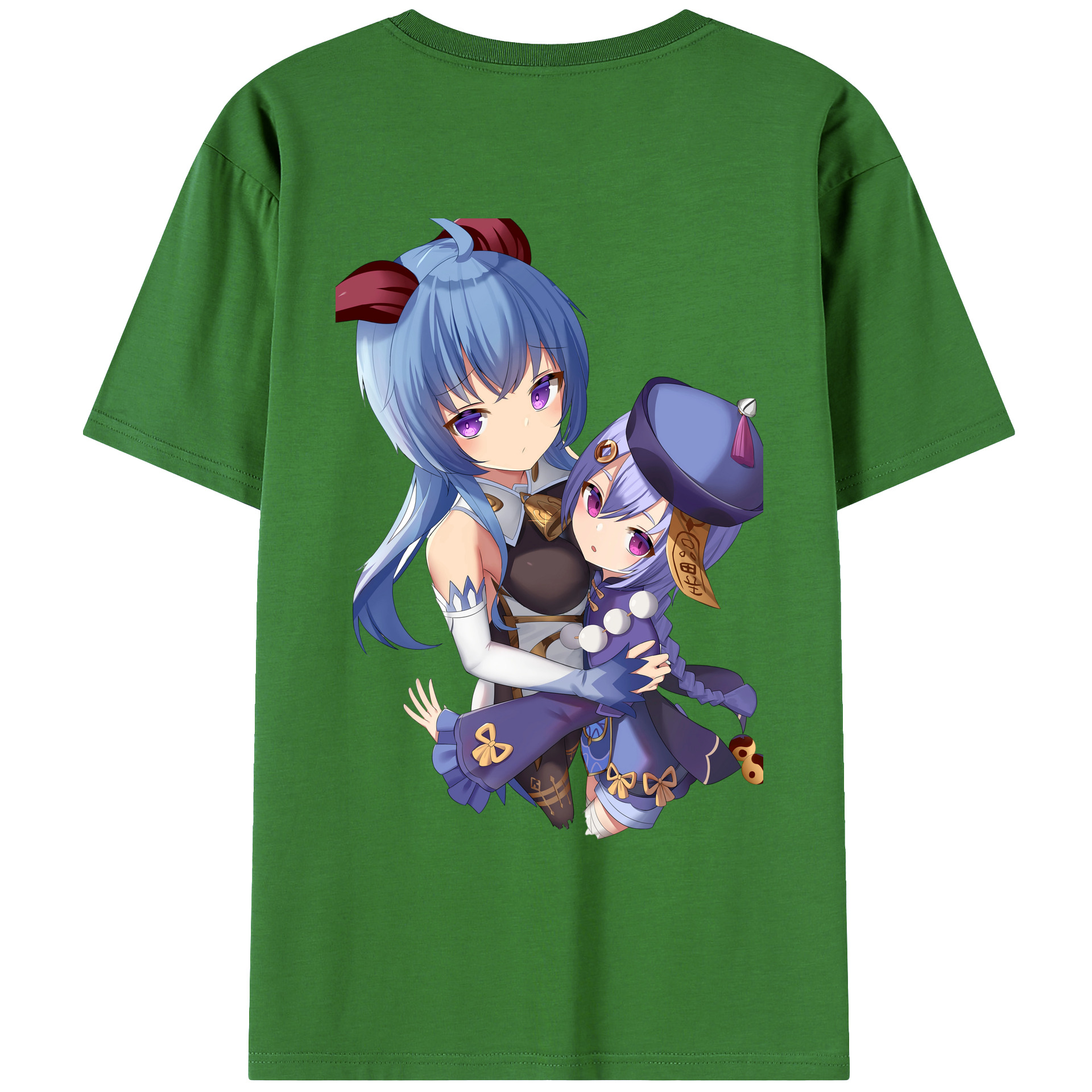 げんし神 甘雨 かんう genshin Ganyu レディース半袖Tシャツ(バックプリント)